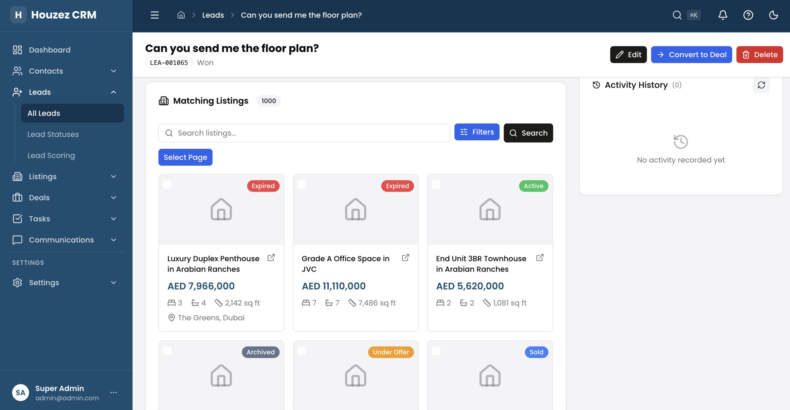 Intelligent Property Matching